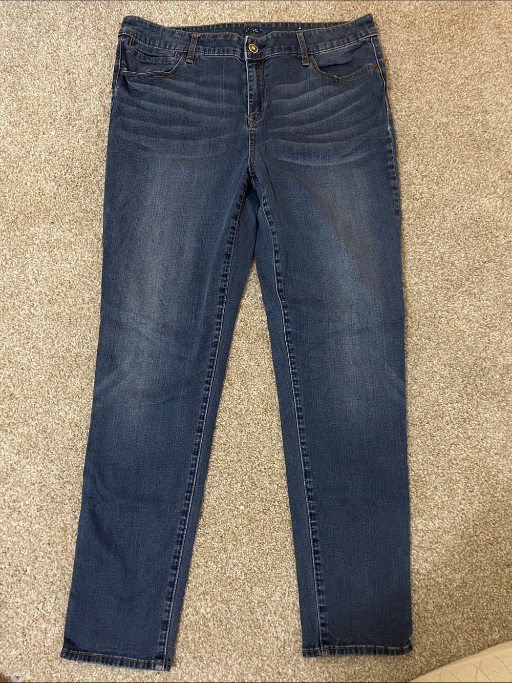 Chico's Dark Blue Skinny Jeans